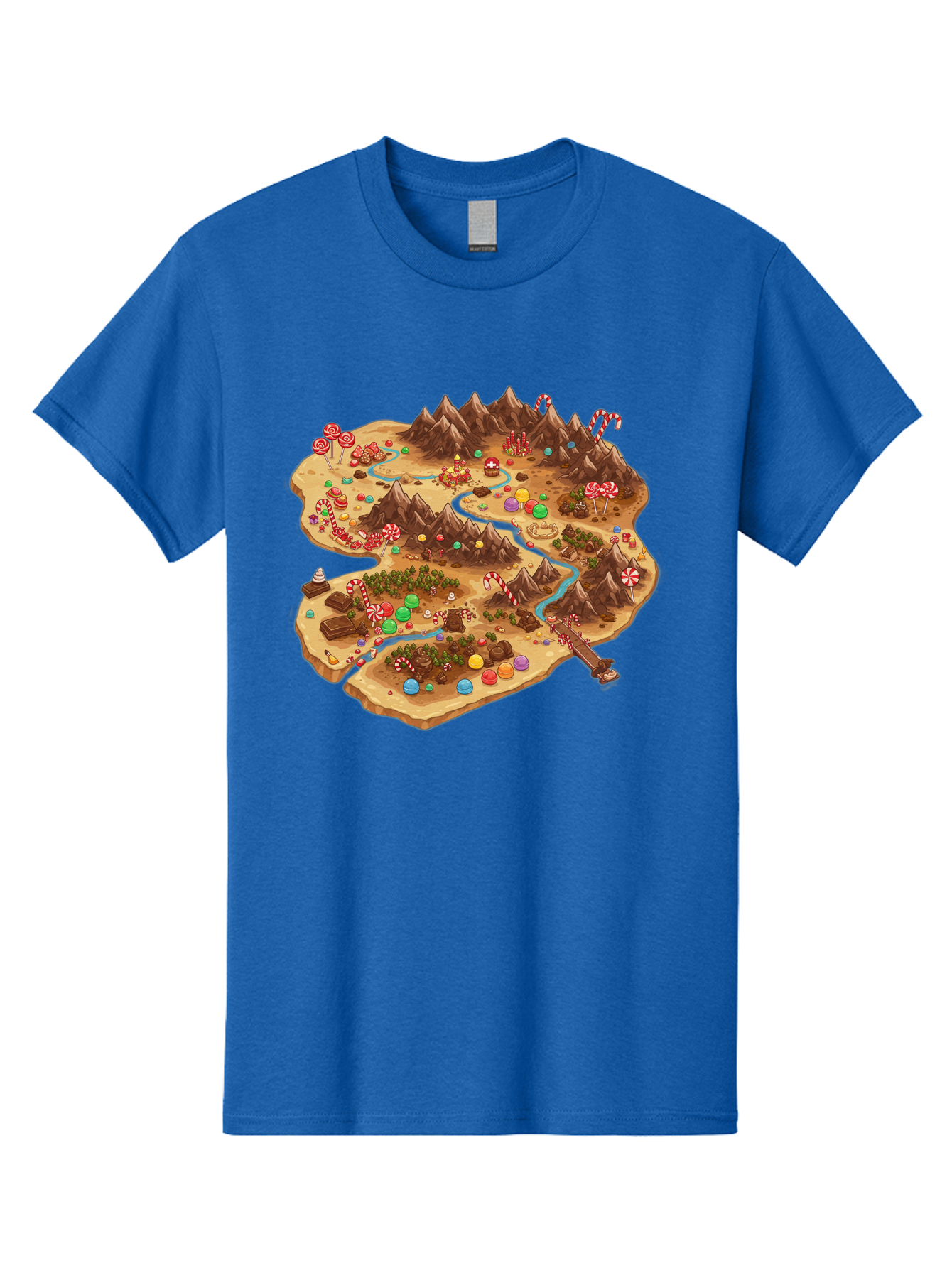Candyland-Map Men'S Graphic Tee, 100% Cotton, Comfortable Casual Summer Wear, Machine Washable, Vintage Camera, Old Camera, Antique Camera, Black Camera, Classic Photography, Photography Equipment, Nostalgic Device, Film Camera, Camera Art Bae948