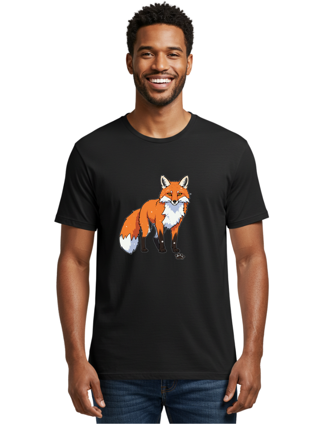 Cartoon-Fox-1 Men'S Graphic Tee, 100% Cotton, Comfortable Casual Summer Wear, Machine Washable, Vintage Camera, Old Camera, Antique Camera, Black Camera, Classic Photography, Photography Equipment, Nostalgic Device, Film Camera, Camera Art Bae950