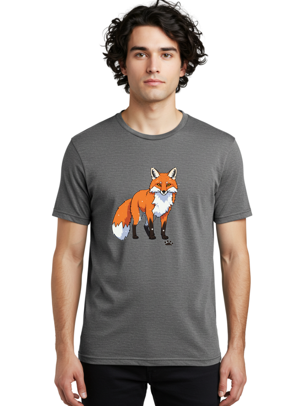 Cartoon-Fox-1 Men'S Graphic Tee, 100% Cotton, Comfortable Casual Summer Wear, Machine Washable, Vintage Camera, Old Camera, Antique Camera, Black Camera, Classic Photography, Photography Equipment, Nostalgic Device, Film Camera, Camera Art Bae950