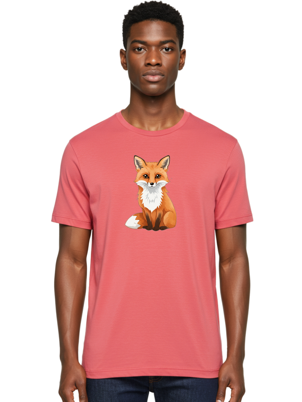 Cartoon-Fox-3 Men'S Graphic Tee, 100% Cotton, Comfortable Casual Summer Wear, Machine Washable, Vintage Camera, Old Camera, Antique Camera, Black Camera, Classic Photography, Photography Equipment, Nostalgic Device, Film Camera, Camera Art Bae952