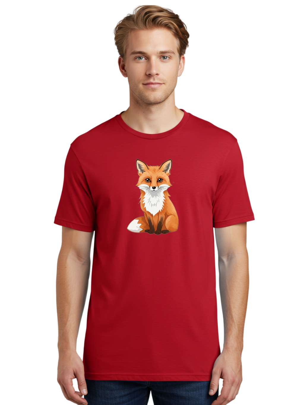Cartoon-Fox-3 Men'S Graphic Tee, 100% Cotton, Comfortable Casual Summer Wear, Machine Washable, Vintage Camera, Old Camera, Antique Camera, Black Camera, Classic Photography, Photography Equipment, Nostalgic Device, Film Camera, Camera Art Bae952