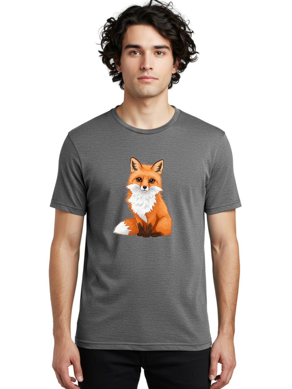 Cartoon-Fox-4 Men'S Graphic Tee, 100% Cotton, Comfortable Casual Summer Wear, Machine Washable, Vintage Camera, Old Camera, Antique Camera, Black Camera, Classic Photography, Photography Equipment, Nostalgic Device, Film Camera, Camera Art Bae953