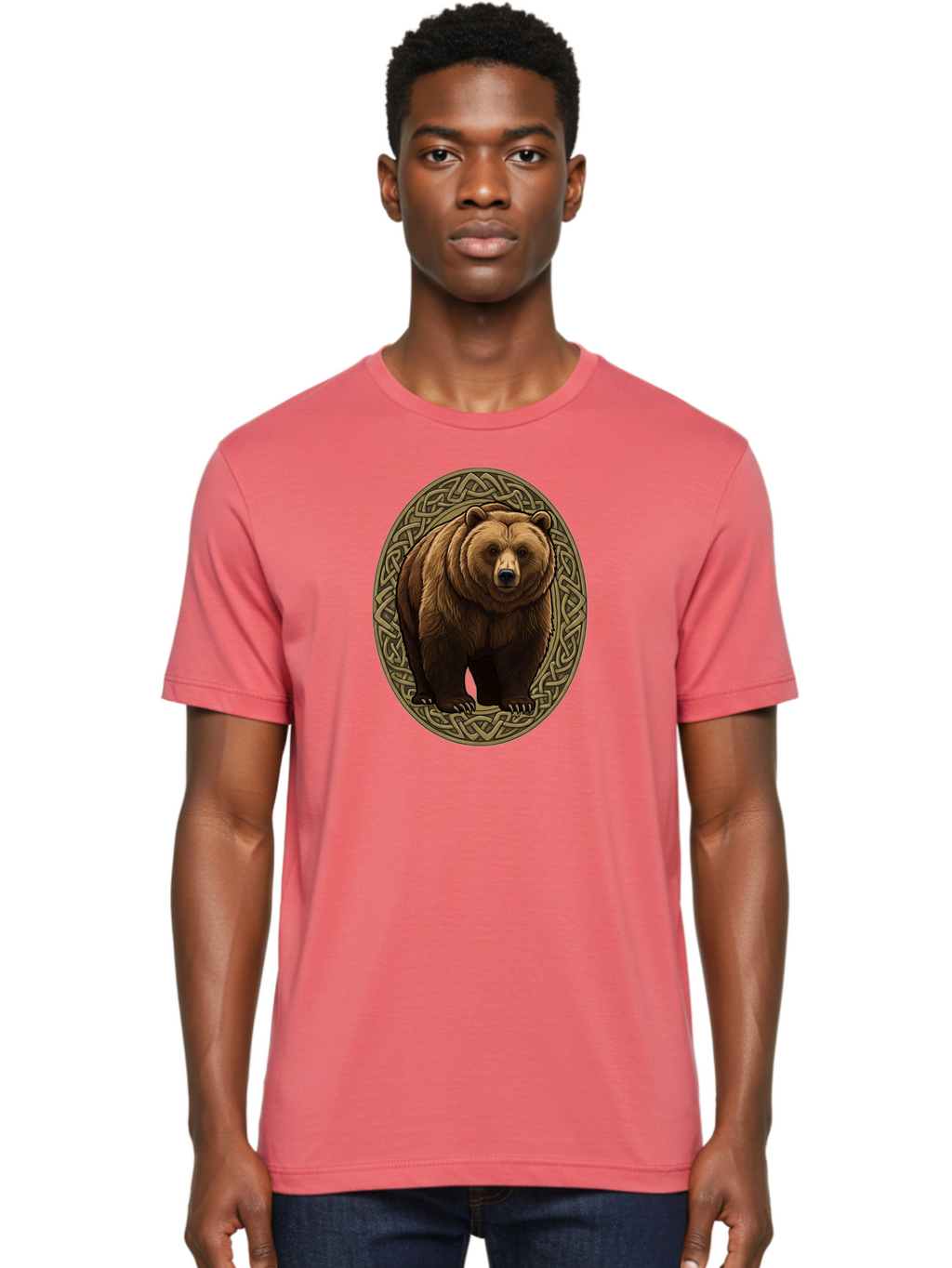 Celtic-Bear-Emblem Men'S Graphic Tee, 100% Cotton, Comfortable Casual Summer Wear, Machine Washable, Vintage Camera, Old Camera, Antique Camera, Black Camera, Classic Photography, Photography Equipment, Nostalgic Device, Film Camera, Bae956