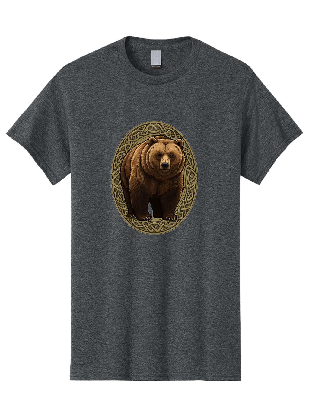 Celtic-Bear-Emblem Men'S Graphic Tee, 100% Cotton, Comfortable Casual Summer Wear, Machine Washable, Vintage Camera, Old Camera, Antique Camera, Black Camera, Classic Photography, Photography Equipment, Nostalgic Device, Film Camera, Bae956