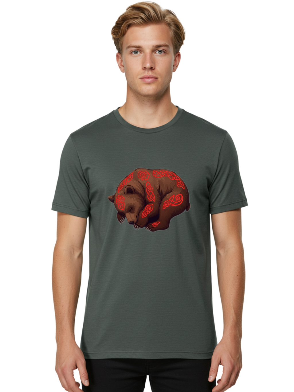 Celtic-Bear Men'S Graphic Tee, 100% Cotton, Comfortable Casual Summer Wear, Machine Washable, Vintage Camera, Old Camera, Antique Camera, Black Camera, Classic Photography, Photography Equipment, Nostalgic Device, Film Camera, Camera Art Bae957