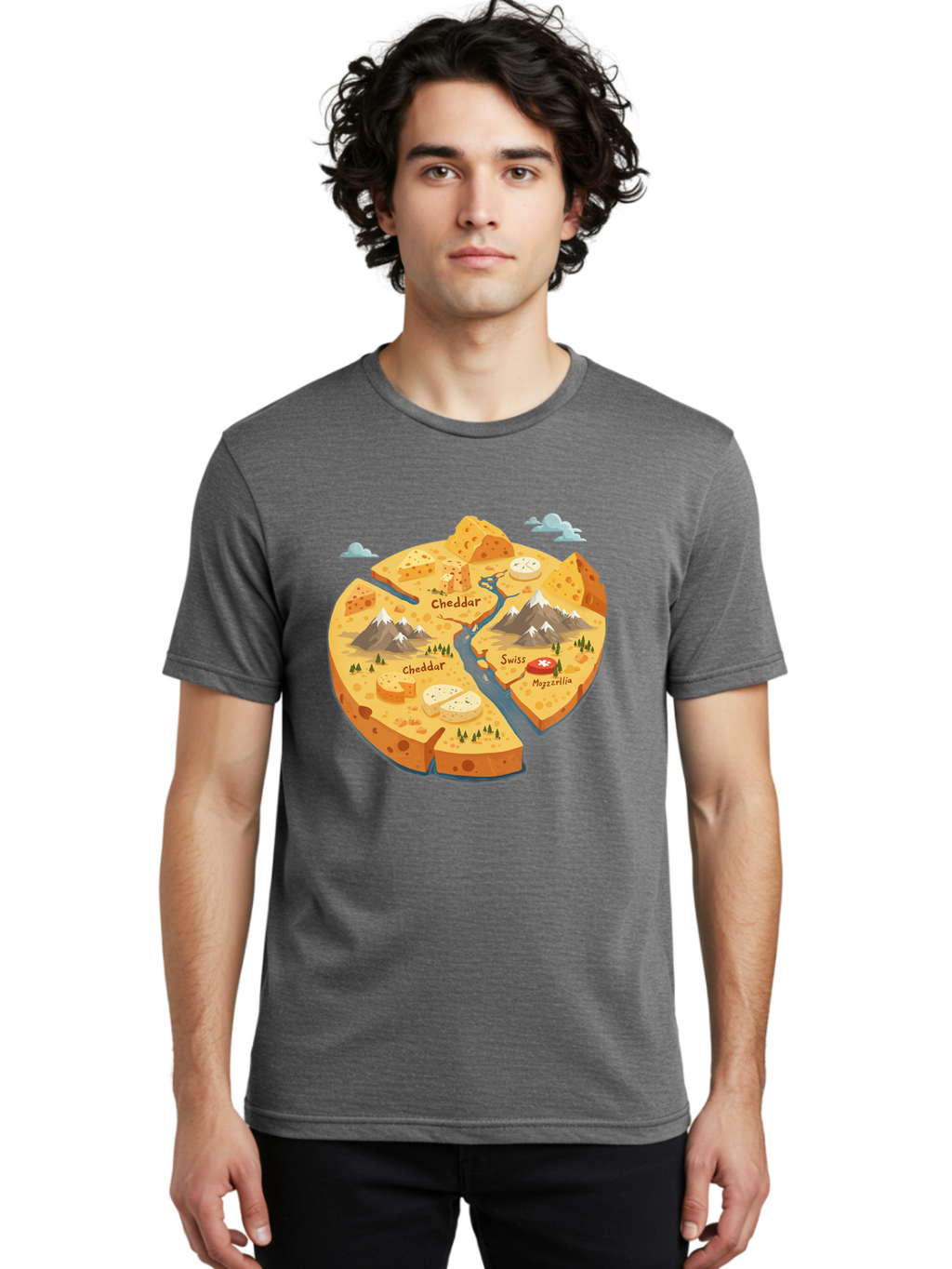 Cheese-Map Men'S Graphic Tee, 100% Cotton, Comfortable Casual Summer Wear, Machine Washable, Vintage Camera, Old Camera, Antique Camera, Black Camera, Classic Photography, Photography Equipment, Nostalgic Device, Film Camera, Camera Art Bae959