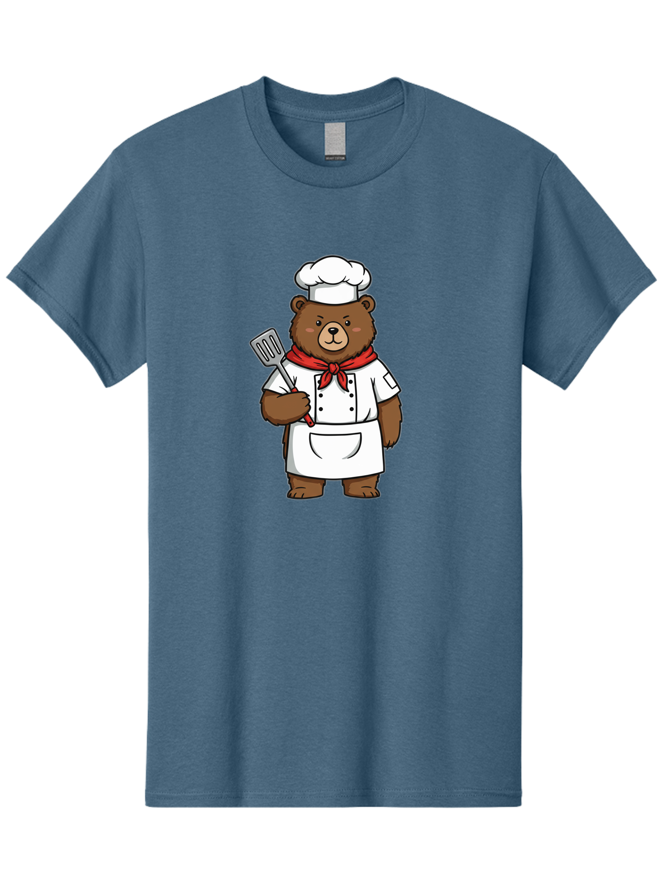 Chef-Bear-1 Men'S Graphic Tee, 100% Cotton, Comfortable Casual Summer Wear, Machine Washable, Vintage Camera, Old Camera, Antique Camera, Black Camera, Classic Photography, Photography Equipment, Nostalgic Device, Film Camera, Camera Art Bae960