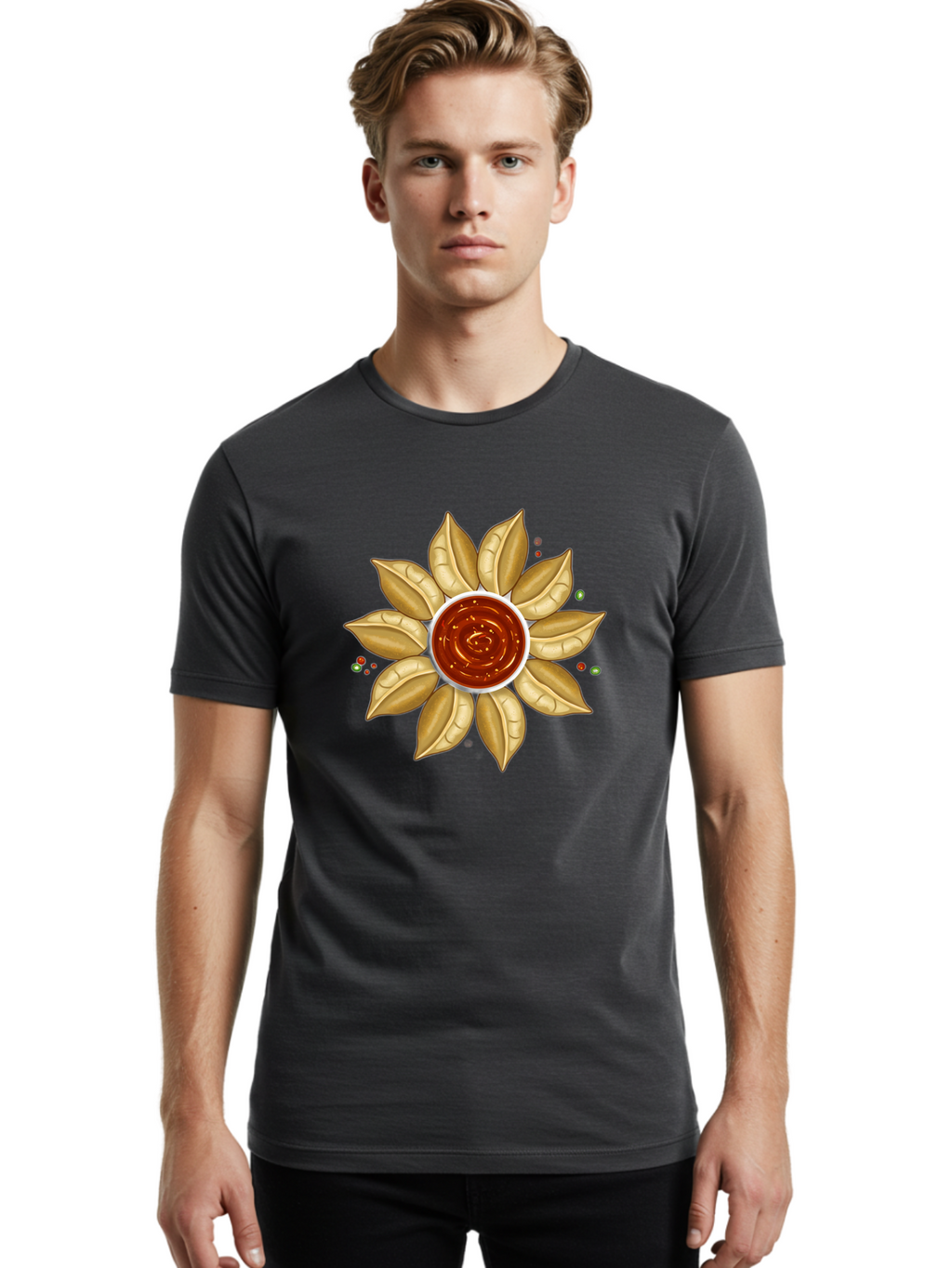 Chili-Sauce-Flower Men'S Graphic Tee, 100% Cotton, Comfortable Casual Summer Wear, Machine Washable, Vintage Camera, Old Camera, Antique Camera, Black Camera, Classic Photography, Photography Equipment, Nostalgic Device, Film Camera, Bae962