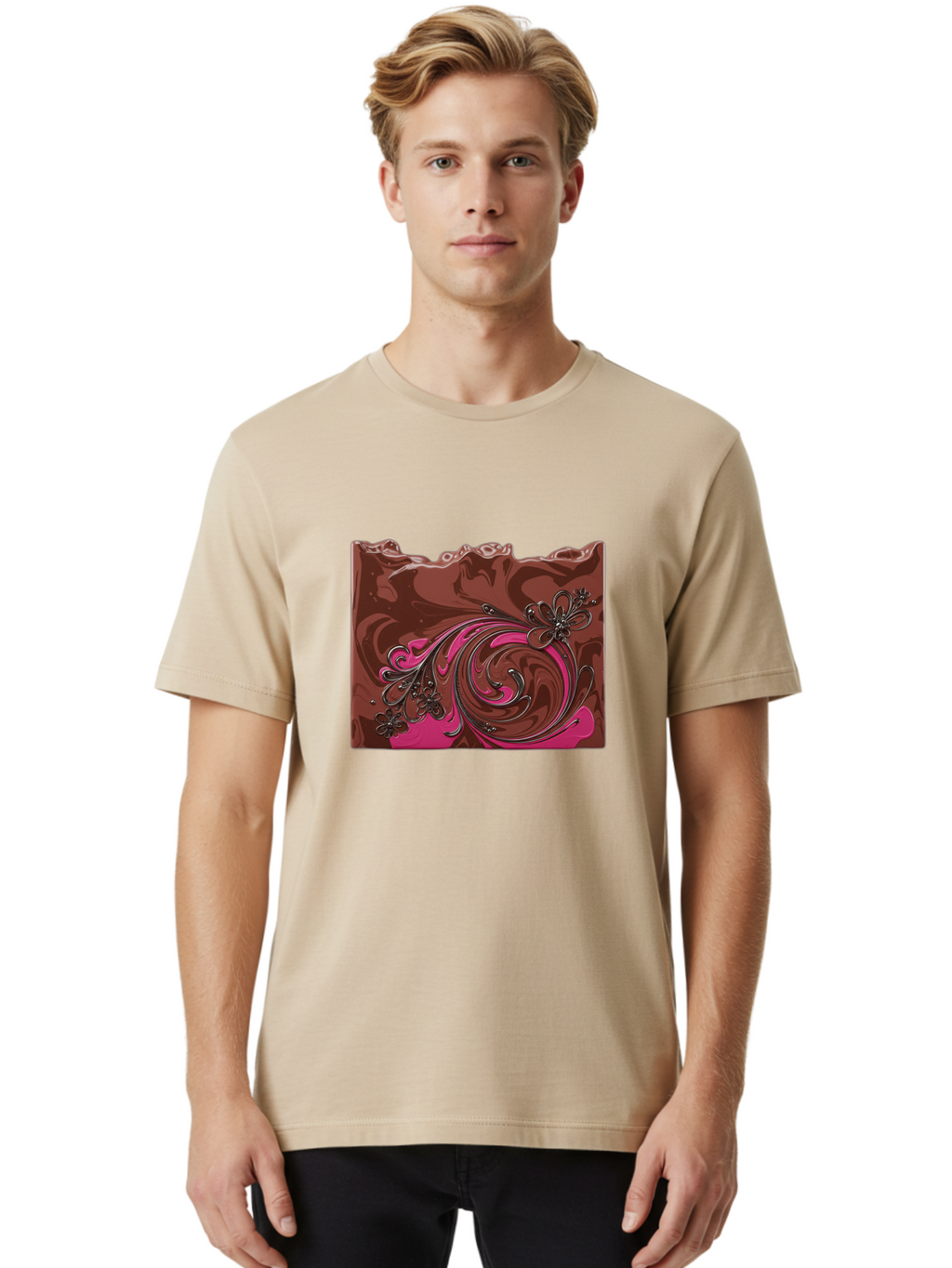 Chocolate-Bar Men'S Graphic Tee, 100% Cotton, Comfortable Casual Summer Wear, Machine Washable, Vintage Camera, Old Camera, Antique Camera, Black Camera, Classic Photography, Photography Equipment, Nostalgic Device, Film Camera, Camera Art Bae963
