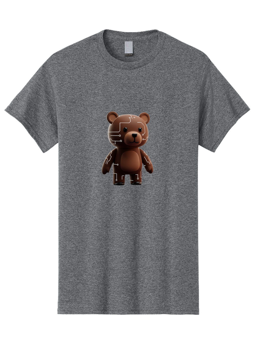 Circuit-Bear-1 Men'S Graphic Tee, 100% Cotton, Comfortable Casual Summer Wear, Machine Washable, Vintage Camera, Old Camera, Antique Camera, Black Camera, Classic Photography, Photography Equipment, Nostalgic Device, Film Camera, Camera Art Bae965