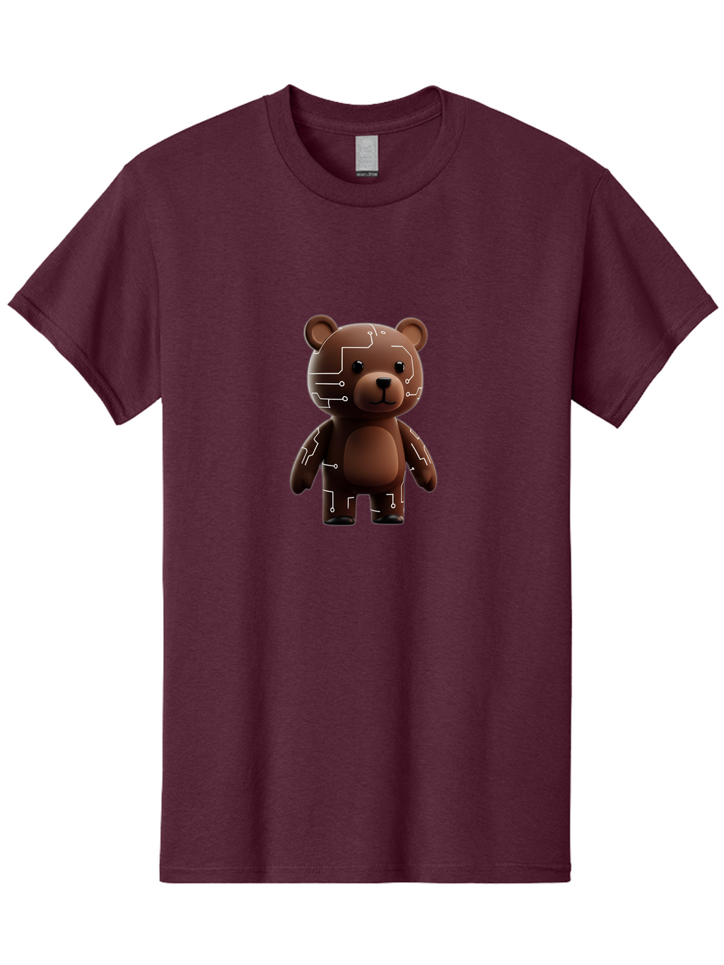 Circuit-Bear-1 Men'S Graphic Tee, 100% Cotton, Comfortable Casual Summer Wear, Machine Washable, Vintage Camera, Old Camera, Antique Camera, Black Camera, Classic Photography, Photography Equipment, Nostalgic Device, Film Camera, Camera Art Bae965