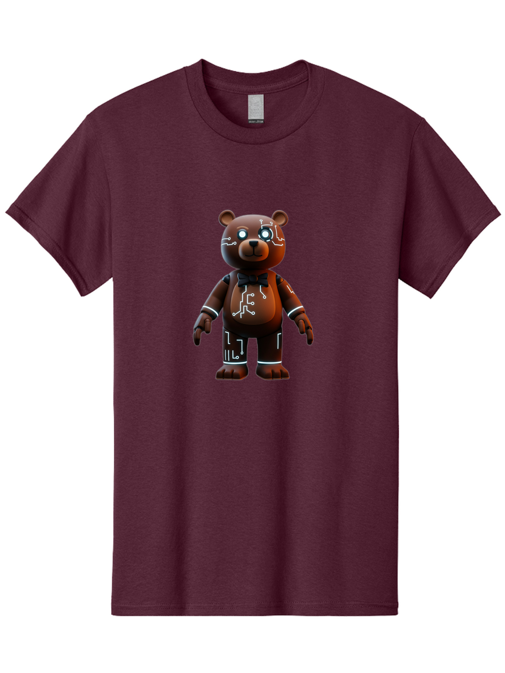 Circuit-Bear-2 Men'S Graphic Tee, 100% Cotton, Comfortable Casual Summer Wear, Machine Washable, Vintage Camera, Old Camera, Antique Camera, Black Camera, Classic Photography, Photography Equipment, Nostalgic Device, Film Camera, Camera Art Bae966