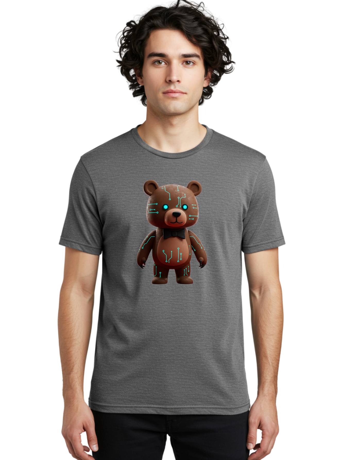 Circuit-Bear Men'S Graphic Tee, 100% Cotton, Comfortable Casual Summer Wear, Machine Washable, Vintage Camera, Old Camera, Antique Camera, Black Camera, Classic Photography, Photography Equipment, Nostalgic Device, Film Camera, Camera Art Bae967