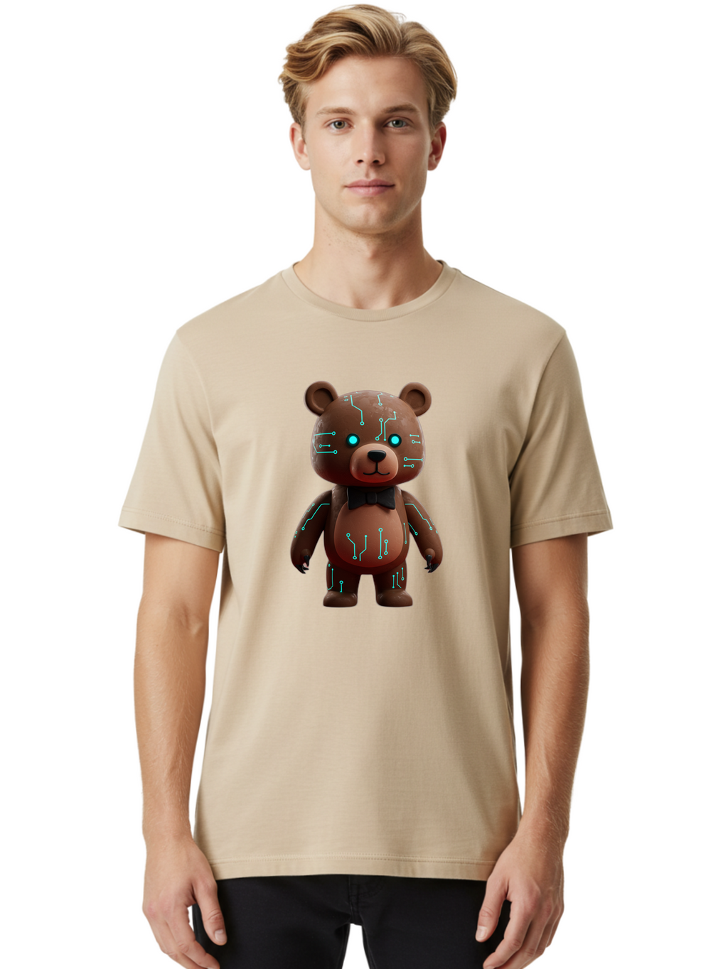 Circuit-Bear Men'S Graphic Tee, 100% Cotton, Comfortable Casual Summer Wear, Machine Washable, Vintage Camera, Old Camera, Antique Camera, Black Camera, Classic Photography, Photography Equipment, Nostalgic Device, Film Camera, Camera Art Bae967