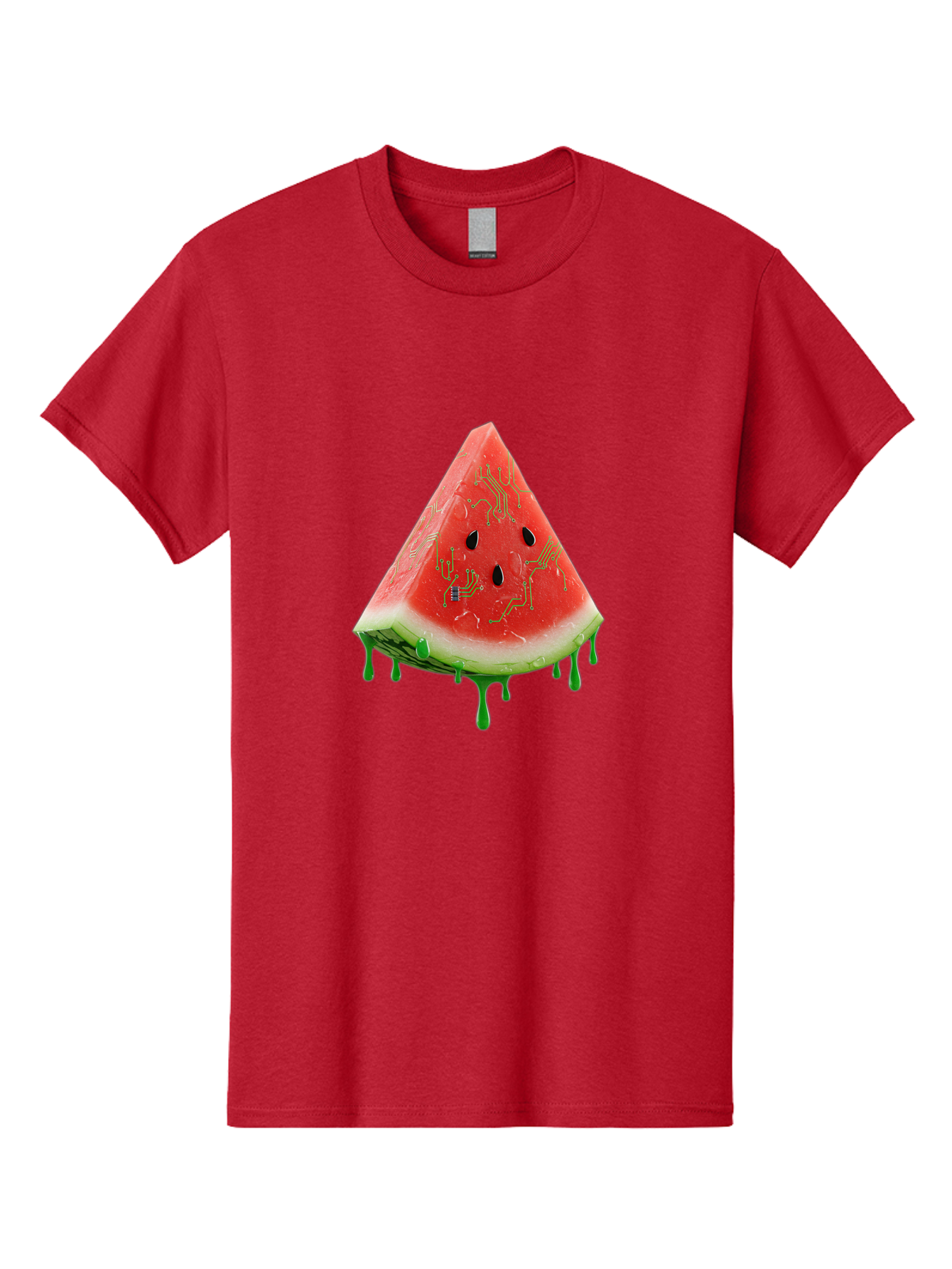 Circuit-Watermelon-Slice Men'S Graphic Tee, 100% Cotton, Comfortable Casual Summer Wear, Machine Washable, Vintage Camera, Old Camera, Antique Camera, Black Camera, Classic Photography, Photography Equipment, Nostalgic Device, Film Camera, Bae968