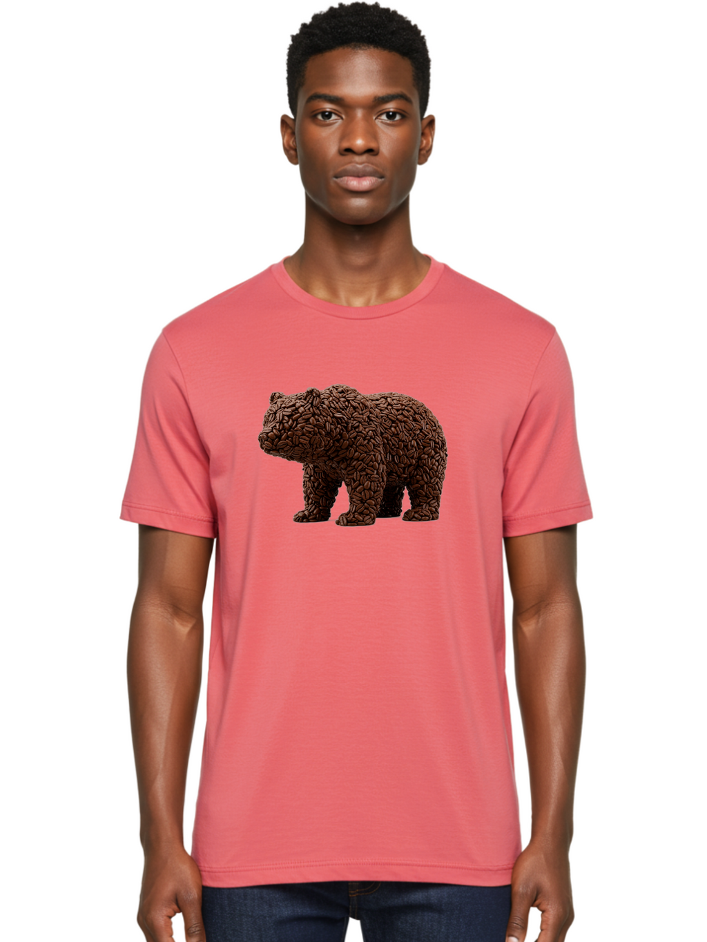 Coffee-Bean-Bear Men'S Graphic Tee, 100% Cotton, Comfortable Casual Summer Wear, Machine Washable, Vintage Camera, Old Camera, Antique Camera, Black Camera, Classic Photography, Photography Equipment, Nostalgic Device, Film Camera, Camera Art Bae974