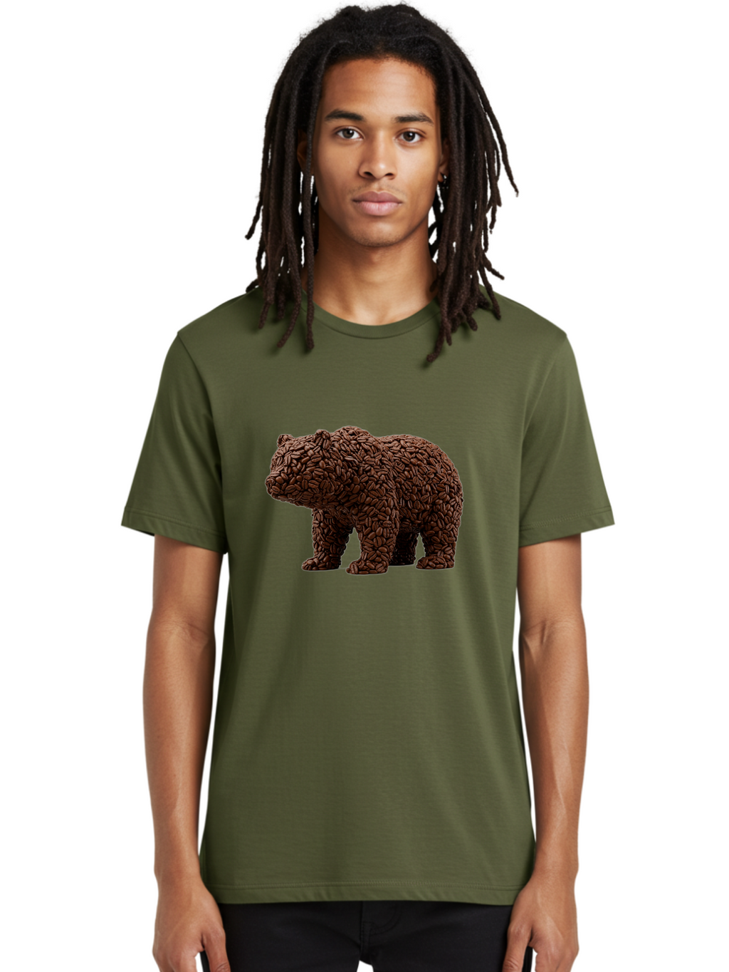 Coffee-Bean-Bear Men'S Graphic Tee, 100% Cotton, Comfortable Casual Summer Wear, Machine Washable, Vintage Camera, Old Camera, Antique Camera, Black Camera, Classic Photography, Photography Equipment, Nostalgic Device, Film Camera, Camera Art Bae974