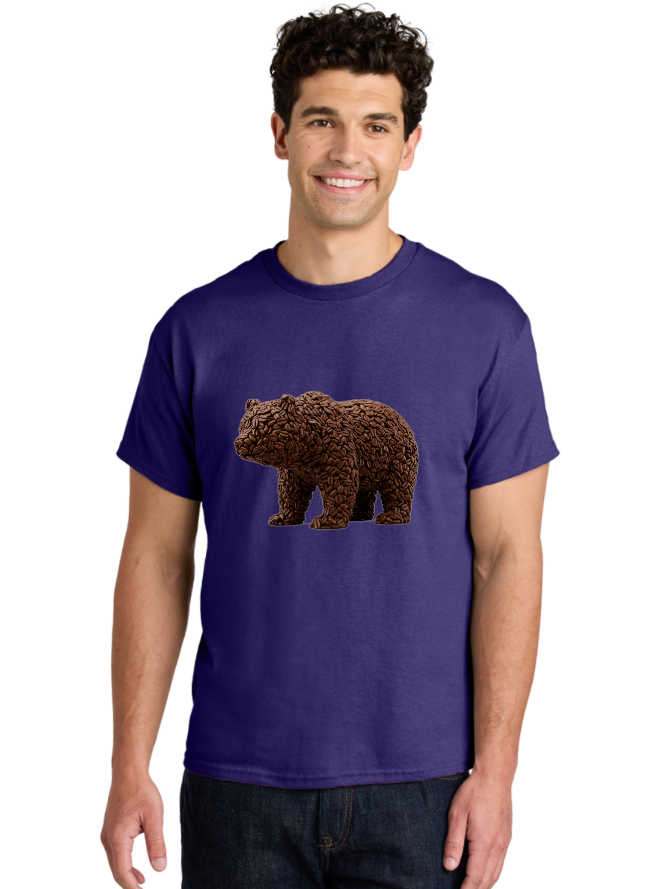 Coffee-Bean-Bear Men'S Graphic Tee, 100% Cotton, Comfortable Casual Summer Wear, Machine Washable, Vintage Camera, Old Camera, Antique Camera, Black Camera, Classic Photography, Photography Equipment, Nostalgic Device, Film Camera, Camera Art Bae974
