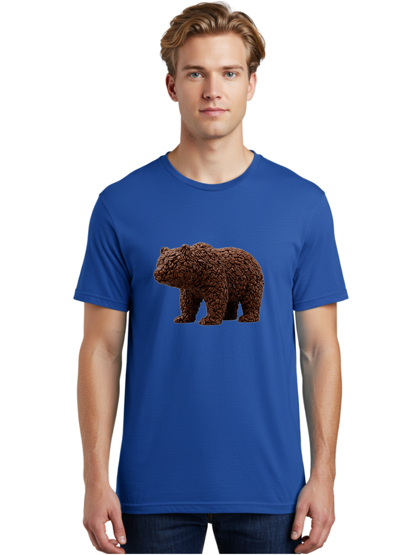 Coffee-Bean-Bear Men'S Graphic Tee, 100% Cotton, Comfortable Casual Summer Wear, Machine Washable, Vintage Camera, Old Camera, Antique Camera, Black Camera, Classic Photography, Photography Equipment, Nostalgic Device, Film Camera, Camera Art Bae974