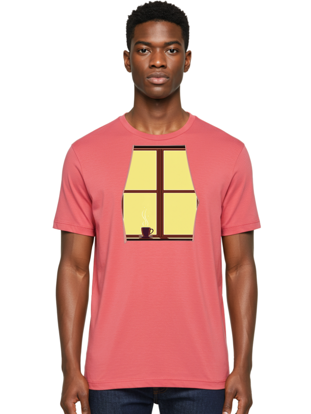 Coffee-By-Window Men'S Graphic Tee, 100% Cotton, Comfortable Casual Summer Wear, Machine Washable, Vintage Camera, Old Camera, Antique Camera, Black Camera, Classic Photography, Photography Equipment, Nostalgic Device, Film Camera, Camera Art Bae975