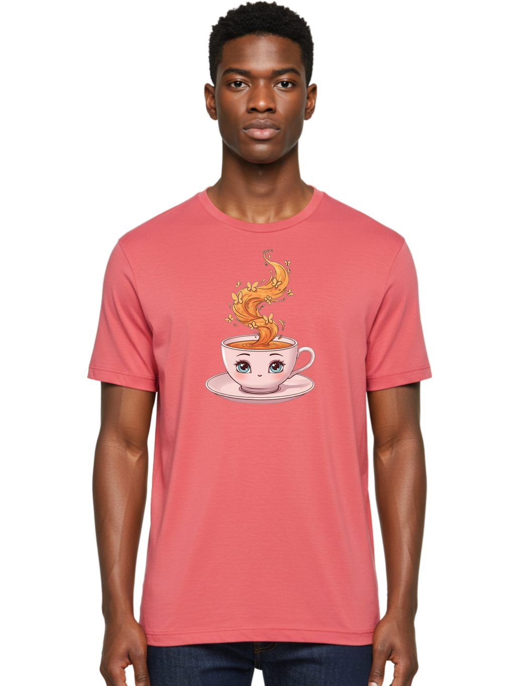 Coffee-Cup Men'S Graphic Tee, 100% Cotton, Comfortable Casual Summer Wear, Machine Washable, Vintage Camera, Old Camera, Antique Camera, Black Camera, Classic Photography, Photography Equipment, Nostalgic Device, Film Camera, Camera Art Bae976