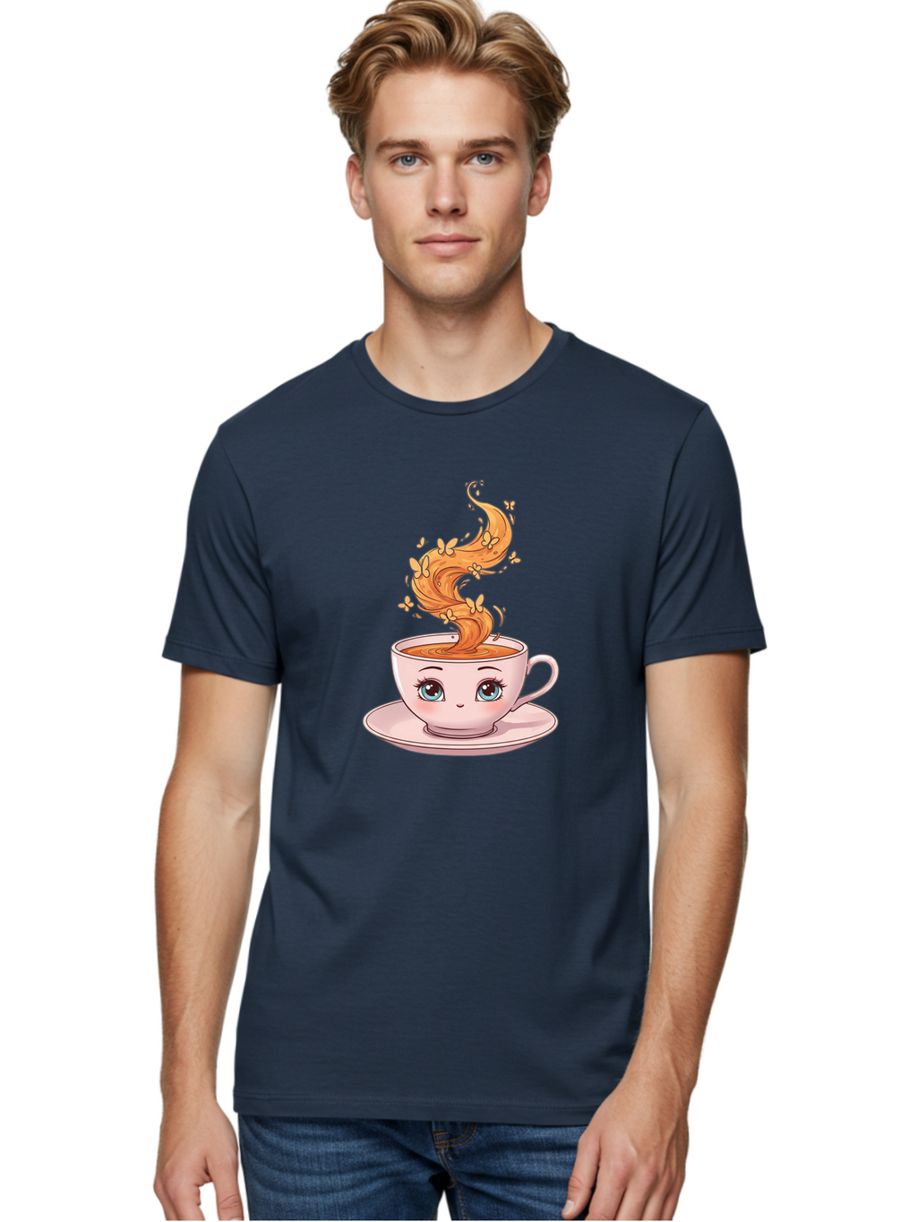 Coffee-Cup Men'S Graphic Tee, 100% Cotton, Comfortable Casual Summer Wear, Machine Washable, Vintage Camera, Old Camera, Antique Camera, Black Camera, Classic Photography, Photography Equipment, Nostalgic Device, Film Camera, Camera Art Bae976