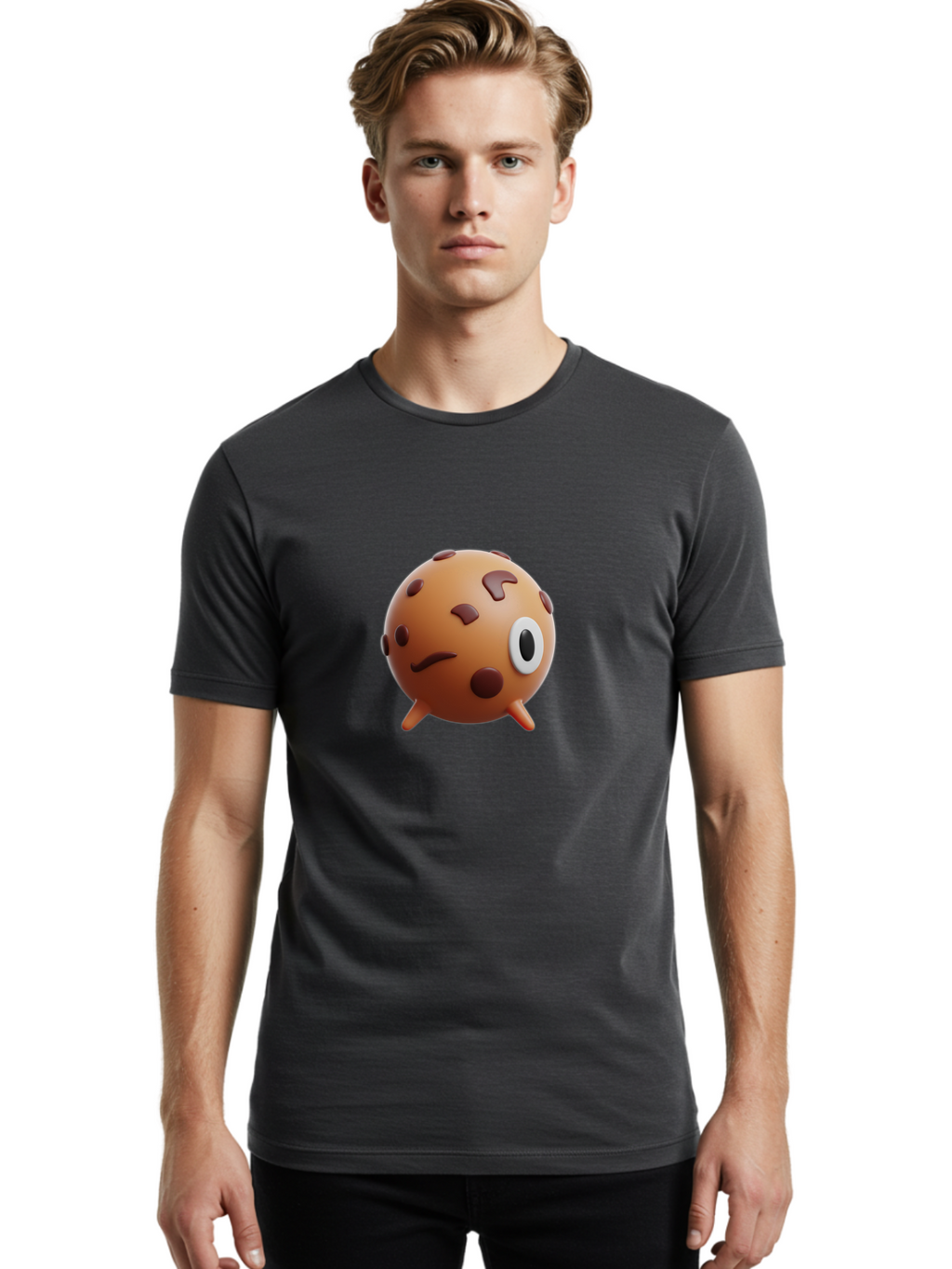 Cookie Men'S Graphic Tee, 100% Cotton, Comfortable Casual Summer Wear, Machine Washable, Vintage Camera, Old Camera, Antique Camera, Black Camera, Classic Photography, Photography Equipment, Nostalgic Device, Film Camera, Camera Art Bae981