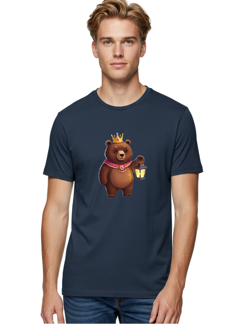 Crowned-Bear-With-Lantern Men'S Graphic Tee, 100% Cotton, Comfortable Casual Summer Wear, Machine Washable, Vintage Camera, Old Camera, Antique Camera, Black Camera, Classic Photography, Photography Equipment, Nostalgic Device, Film Camera, Bae989