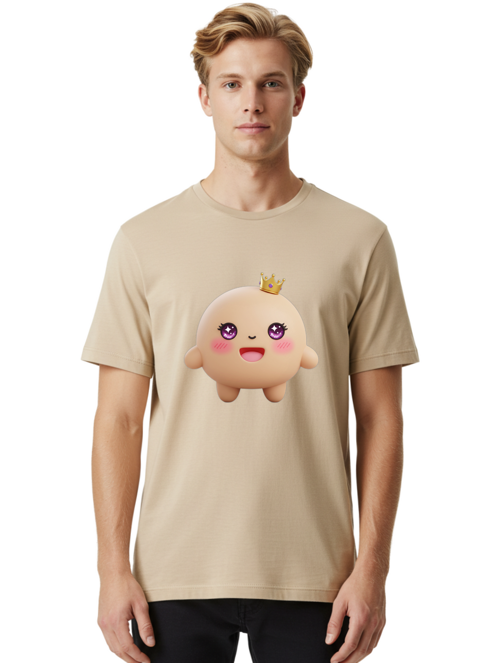 Cute-Crowned-Blob Men'S Graphic Tee, 100% Cotton, Comfortable Casual Summer Wear, Machine Washable, Vintage Camera, Old Camera, Antique Camera, Black Camera, Classic Photography, Photography Equipment, Nostalgic Device, Film Camera, Camera Art Baf002