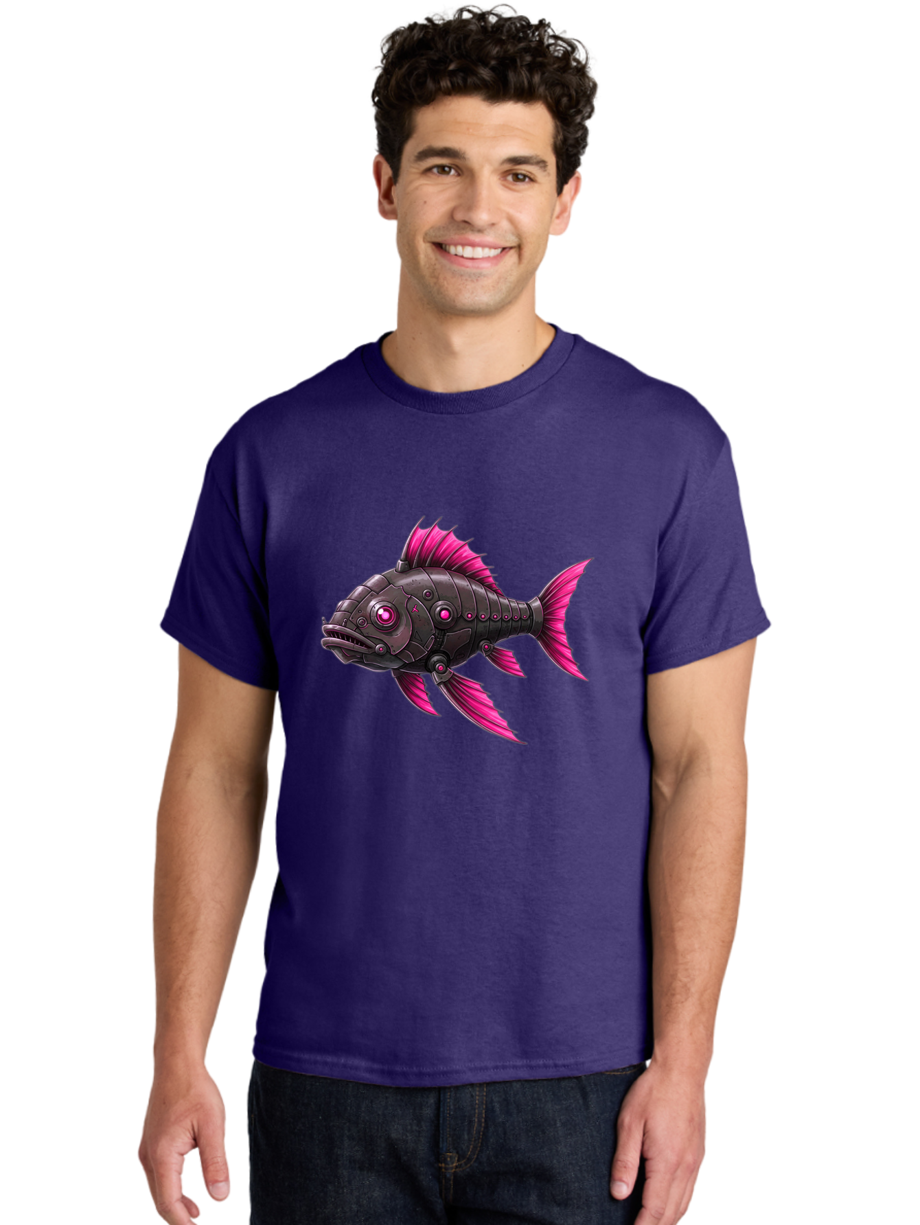Cyber-Fish Men'S Graphic Tee, 100% Cotton, Comfortable Casual Summer Wear, Machine Washable, Vintage Camera, Old Camera, Antique Camera, Black Camera, Classic Photography, Photography Equipment, Nostalgic Device, Film Camera, Camera Art Baf006