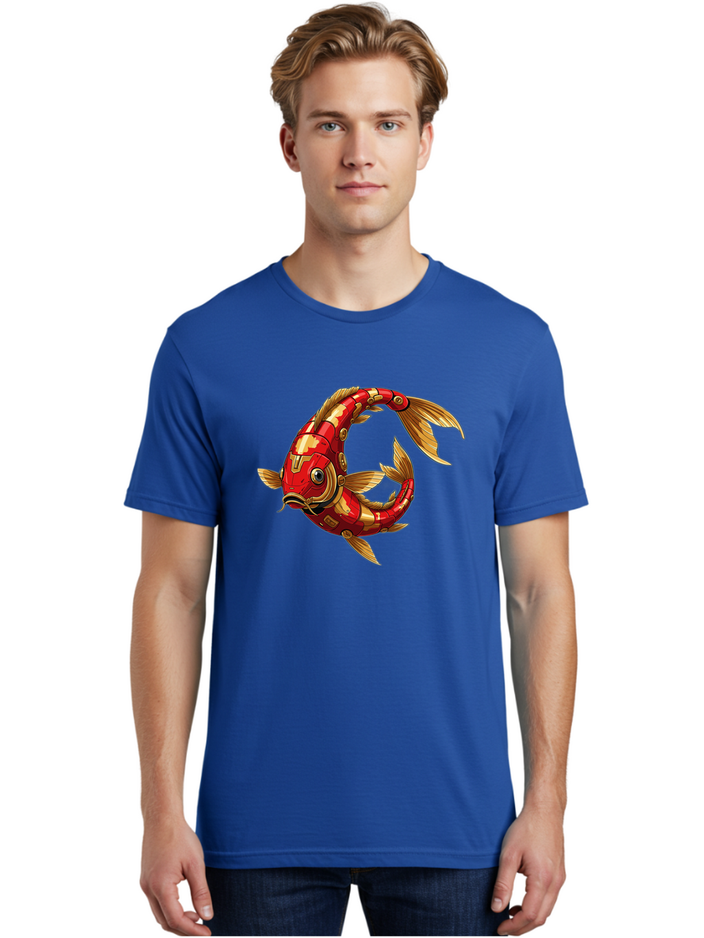 Cybernetic-Koi-Fish Men'S Graphic Tee, 100% Cotton, Comfortable Casual Summer Wear, Machine Washable, Vintage Camera, Old Camera, Antique Camera, Black Camera, Classic Photography, Photography Equipment, Nostalgic Device, Film Camera, Baf008
