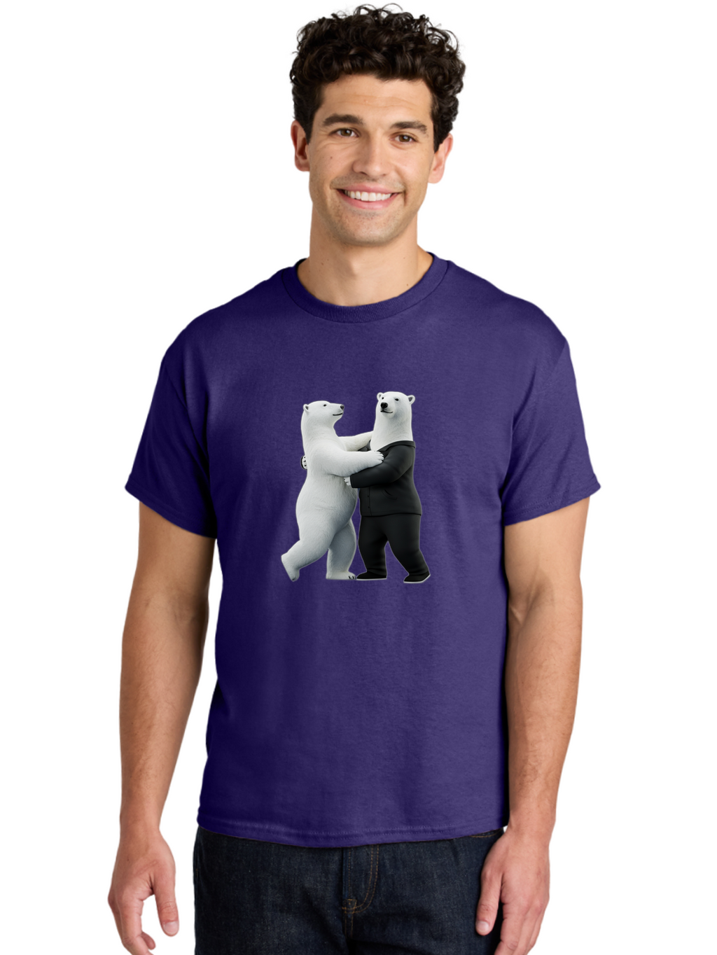 Dancing-Polar-Bears-1 Men'S Graphic Tee, 100% Cotton, Comfortable Casual Summer Wear, Machine Washable, Vintage Camera, Old Camera, Antique Camera, Black Camera, Classic Photography, Photography Equipment, Nostalgic Device, Film Camera, Baf018
