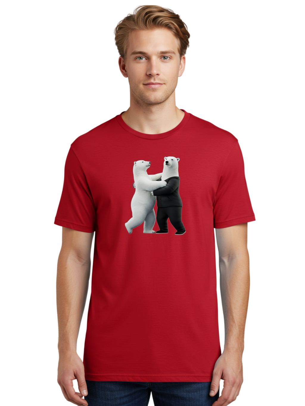 Dancing-Polar-Bears-1 Men'S Graphic Tee, 100% Cotton, Comfortable Casual Summer Wear, Machine Washable, Vintage Camera, Old Camera, Antique Camera, Black Camera, Classic Photography, Photography Equipment, Nostalgic Device, Film Camera, Baf018