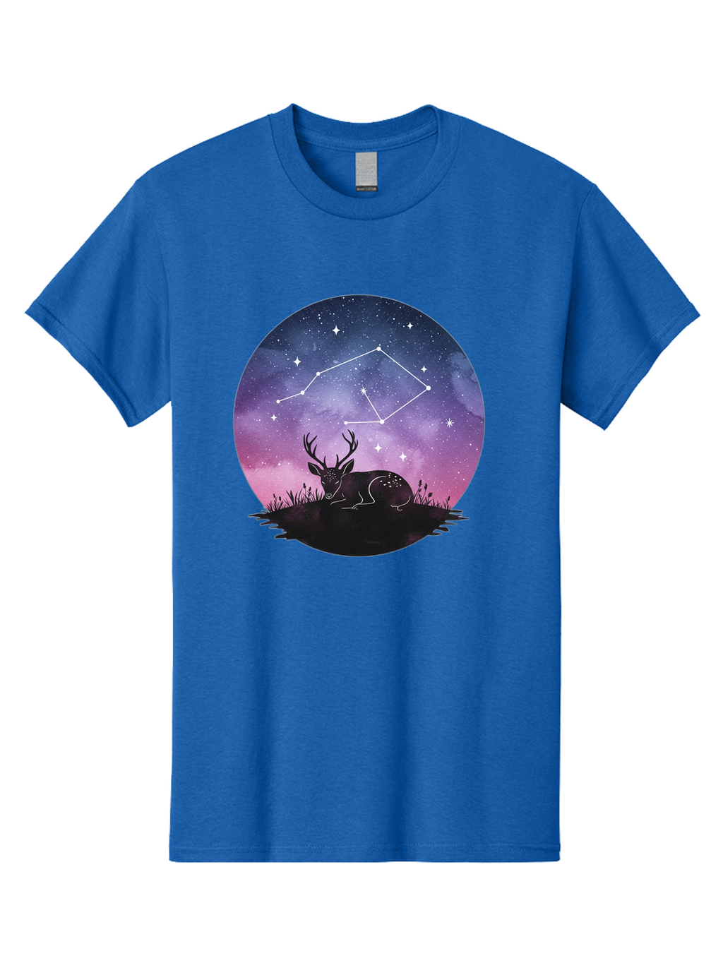 Deer-Constellation-1 Men'S Graphic Tee, 100% Cotton, Comfortable Casual Summer Wear, Machine Washable, Vintage Camera, Old Camera, Antique Camera, Black Camera, Classic Photography, Photography Equipment, Nostalgic Device, Film Camera, Baf021