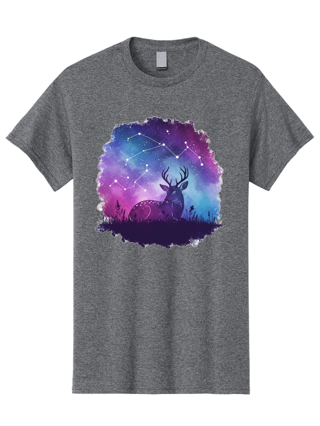 Deer-Constellation-2 Men'S Graphic Tee, 100% Cotton, Comfortable Casual Summer Wear, Machine Washable, Vintage Camera, Old Camera, Antique Camera, Black Camera, Classic Photography, Photography Equipment, Nostalgic Device, Film Camera, Baf022