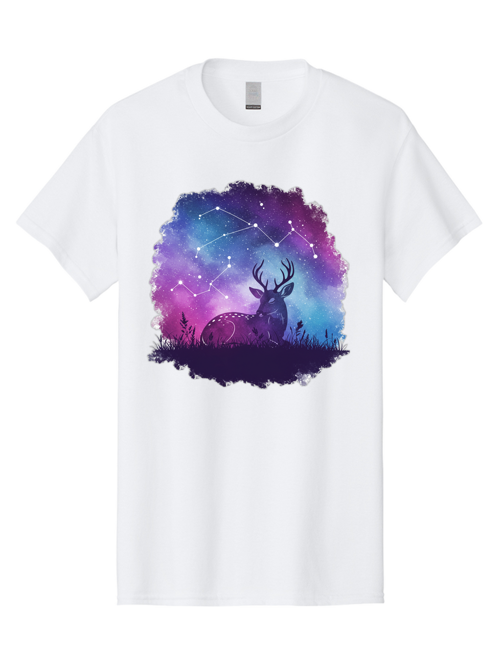 Deer-Constellation-2 Men'S Graphic Tee, 100% Cotton, Comfortable Casual Summer Wear, Machine Washable, Vintage Camera, Old Camera, Antique Camera, Black Camera, Classic Photography, Photography Equipment, Nostalgic Device, Film Camera, Baf022