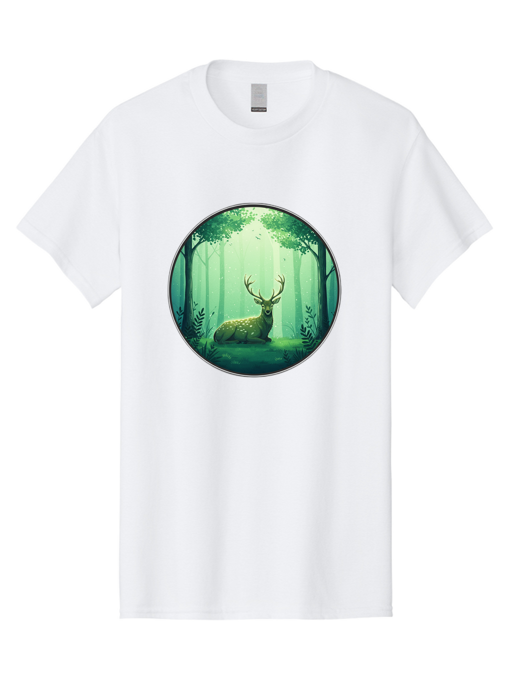 Deer-In-Forest-1 Men'S Graphic Tee, 100% Cotton, Comfortable Casual Summer Wear, Machine Washable, Vintage Camera, Old Camera, Antique Camera, Black Camera, Classic Photography, Photography Equipment, Nostalgic Device, Film Camera, Camera Art Baf025