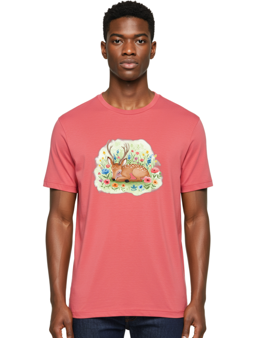 Deer-In-Wildflowers Men'S Graphic Tee, 100% Cotton, Comfortable Casual Summer Wear, Machine Washable, Vintage Camera, Old Camera, Antique Camera, Black Camera, Classic Photography, Photography Equipment, Nostalgic Device, Film Camera, Baf027