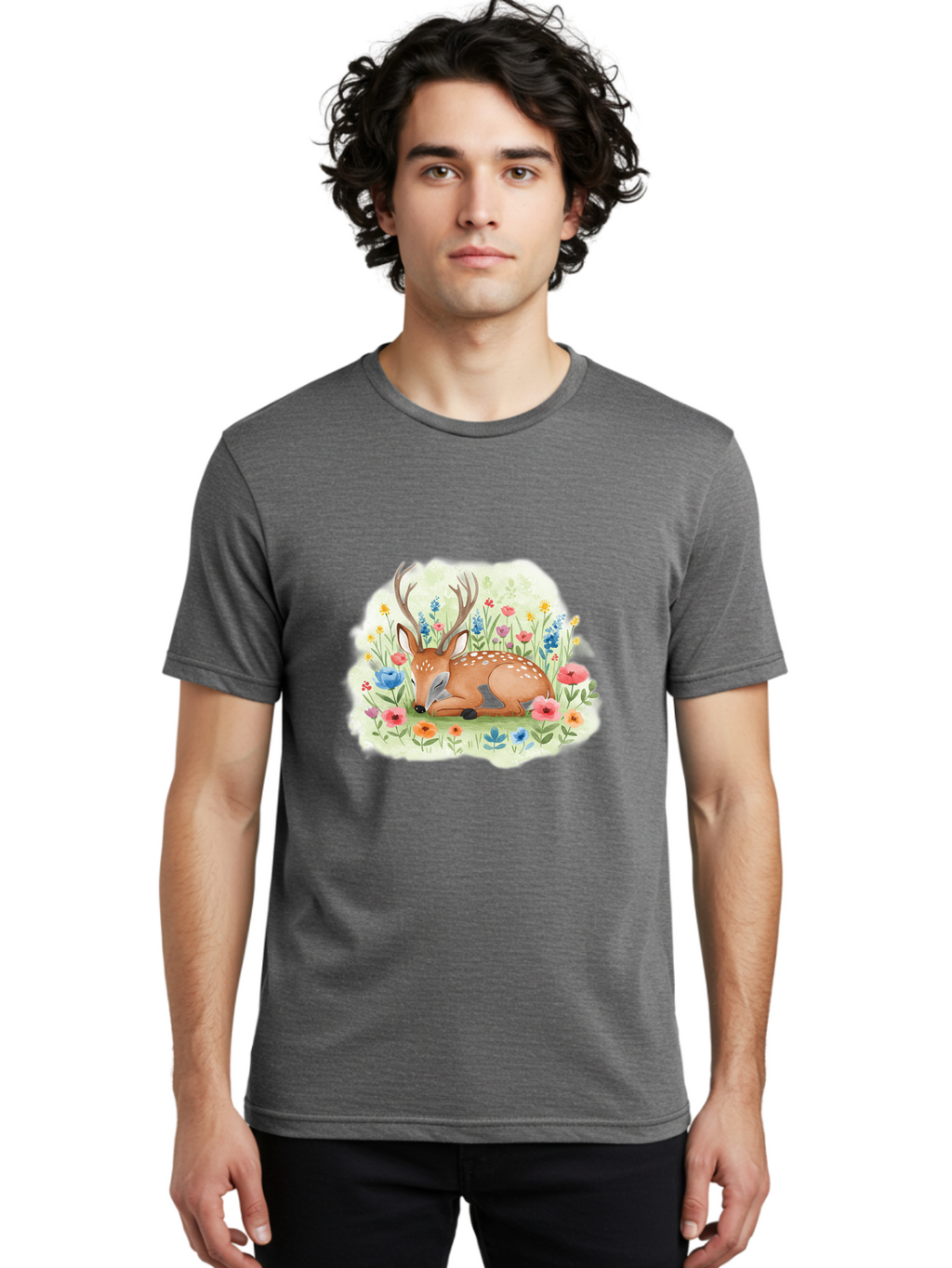 Deer-In-Wildflowers Men'S Graphic Tee, 100% Cotton, Comfortable Casual Summer Wear, Machine Washable, Vintage Camera, Old Camera, Antique Camera, Black Camera, Classic Photography, Photography Equipment, Nostalgic Device, Film Camera, Baf027