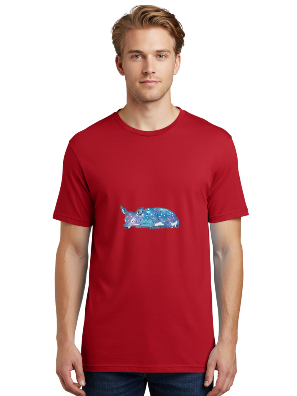 Deer-Sleeping Men'S Graphic Tee, 100% Cotton, Comfortable Casual Summer Wear, Machine Washable, Vintage Camera, Old Camera, Antique Camera, Black Camera, Classic Photography, Photography Equipment, Nostalgic Device, Film Camera, Camera Art Baf029
