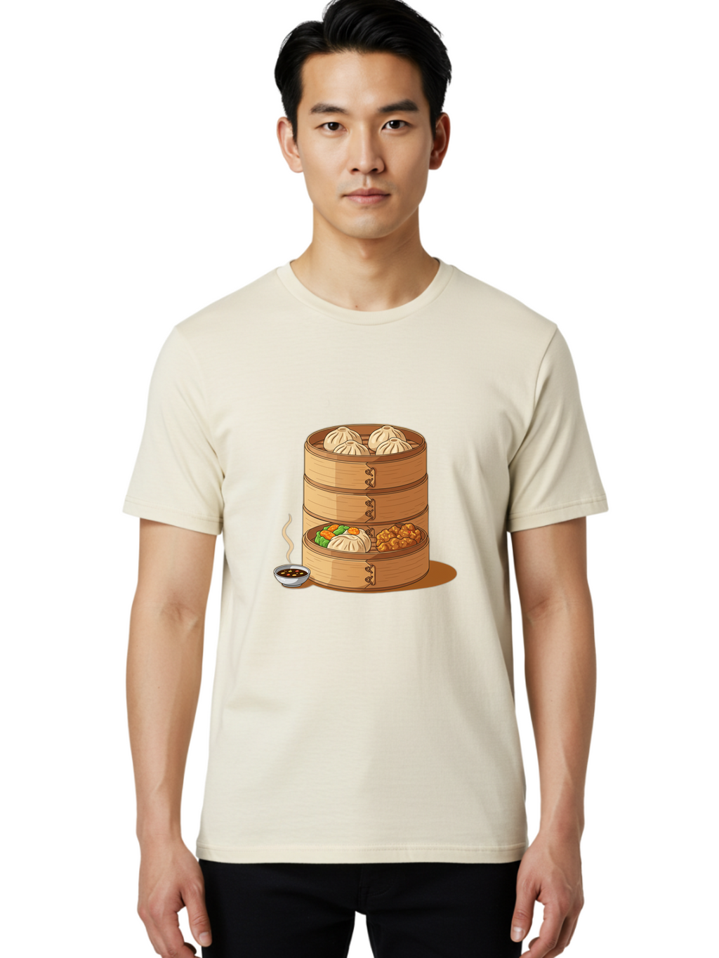 Dim-Sum-Steamer Men'S Graphic Tee, 100% Cotton, Comfortable Casual Summer Wear, Machine Washable, Vintage Camera, Old Camera, Antique Camera, Black Camera, Classic Photography, Photography Equipment, Nostalgic Device, Film Camera, Camera Art Baf033