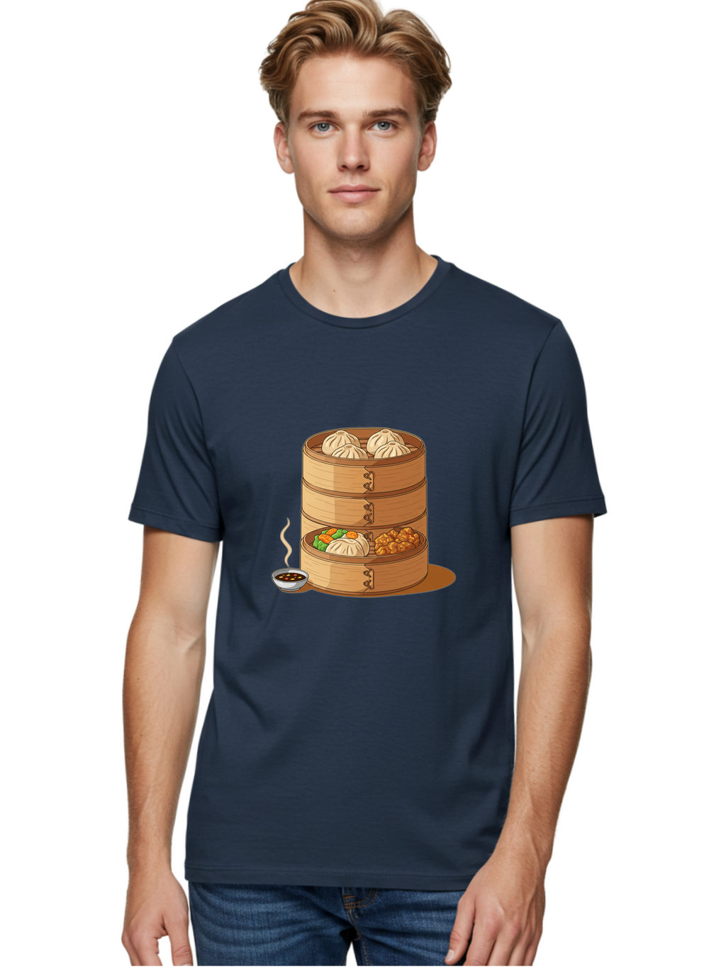 Dim-Sum-Steamer Men'S Graphic Tee, 100% Cotton, Comfortable Casual Summer Wear, Machine Washable, Vintage Camera, Old Camera, Antique Camera, Black Camera, Classic Photography, Photography Equipment, Nostalgic Device, Film Camera, Camera Art Baf033