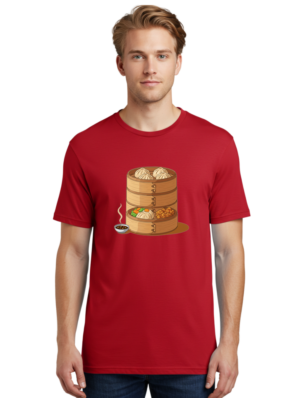 Dim-Sum-Steamer Men'S Graphic Tee, 100% Cotton, Comfortable Casual Summer Wear, Machine Washable, Vintage Camera, Old Camera, Antique Camera, Black Camera, Classic Photography, Photography Equipment, Nostalgic Device, Film Camera, Camera Art Baf033