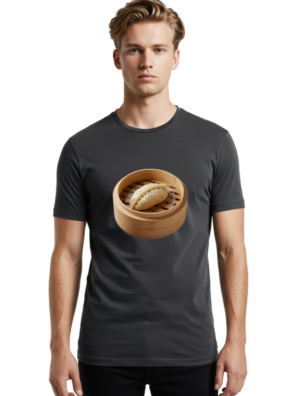 Dumpling-1 Men'S Graphic Tee, 100% Cotton, Comfortable Casual Summer Wear, Machine Washable, Vintage Camera, Old Camera, Antique Camera, Black Camera, Classic Photography, Photography Equipment, Nostalgic Device, Film Camera, Camera Art Baf046