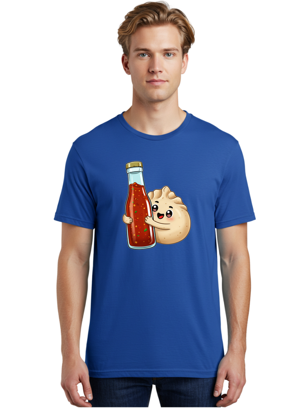 Dumpling-Hot-Sauce-Bottle Men'S Graphic Tee, 100% Cotton, Comfortable Casual Summer Wear, Machine Washable, Vintage Camera, Old Camera, Antique Camera, Black Camera, Classic Photography, Photography Equipment, Nostalgic Device, Film Camera, Baf048