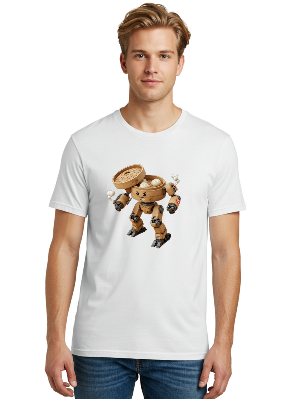 Dumpling-Robot Men'S Graphic Tee, 100% Cotton, Comfortable Casual Summer Wear, Machine Washable, Vintage Camera, Old Camera, Antique Camera, Black Camera, Classic Photography, Photography Equipment, Nostalgic Device, Film Camera, Camera Art Baf049