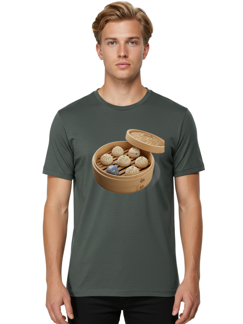 Dumplings-1 Men'S Graphic Tee, 100% Cotton, Comfortable Casual Summer Wear, Machine Washable, Vintage Camera, Old Camera, Antique Camera, Black Camera, Classic Photography, Photography Equipment, Nostalgic Device, Film Camera, Camera Art Baf051