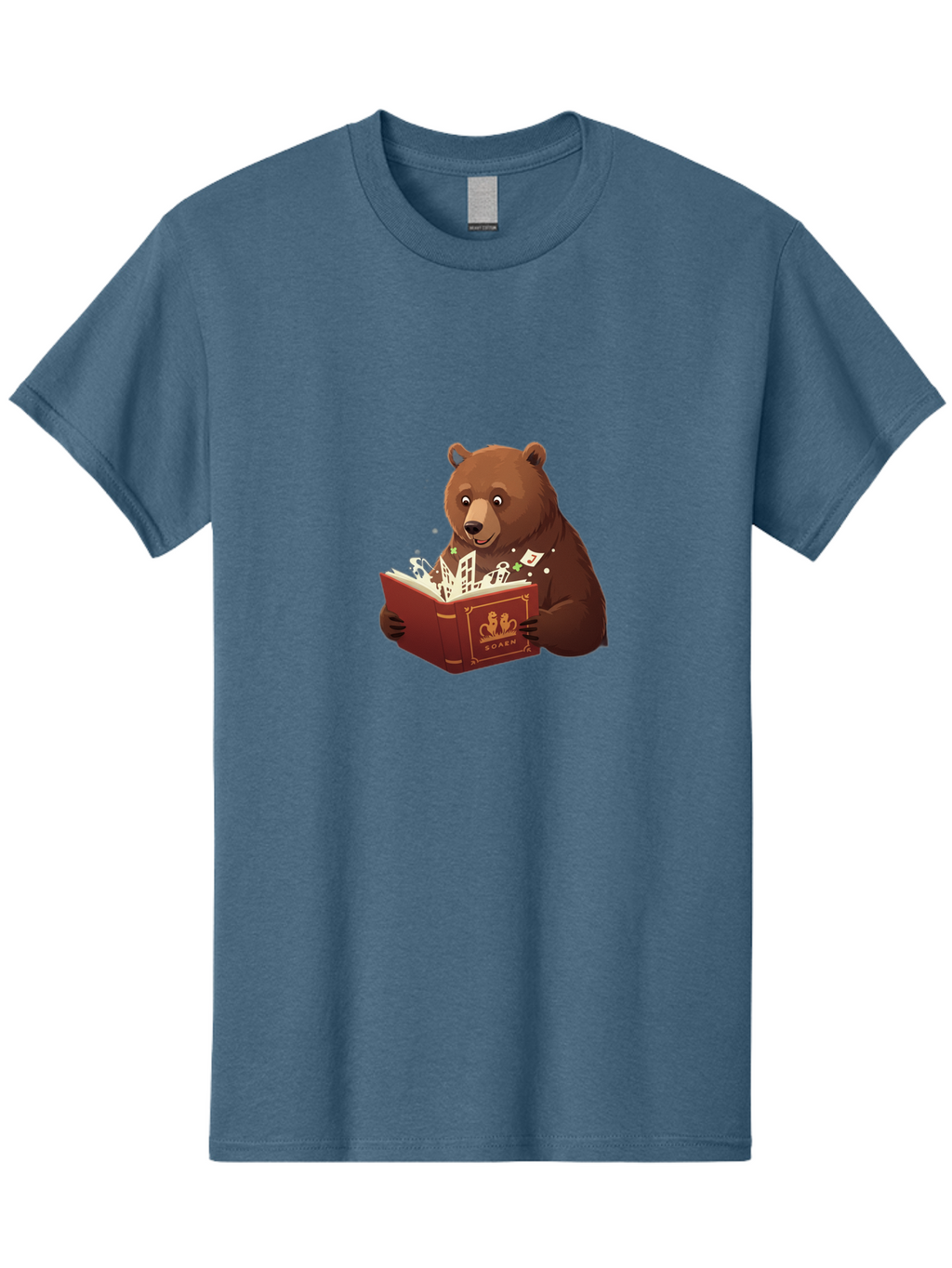 Eden-Bear-Reading-Book Men'S Graphic Tee, 100% Cotton, Comfortable Casual Summer Wear, Machine Washable, Vintage Camera, Old Camera, Antique Camera, Black Camera, Classic Photography, Photography Equipment, Nostalgic Device, Film Camera, Baf054