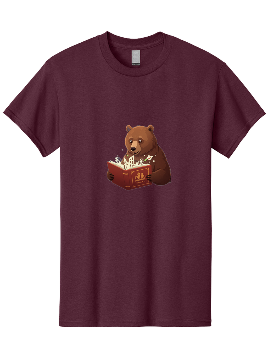 Eden-Bear-Reading-Book Men'S Graphic Tee, 100% Cotton, Comfortable Casual Summer Wear, Machine Washable, Vintage Camera, Old Camera, Antique Camera, Black Camera, Classic Photography, Photography Equipment, Nostalgic Device, Film Camera, Baf054