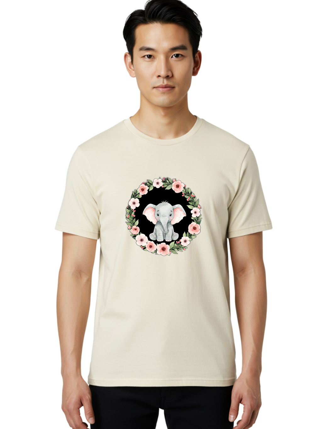 Elephant Men'S Graphic Tee, 100% Cotton, Comfortable Casual Summer Wear, Machine Washable, Vintage Camera, Old Camera, Antique Camera, Black Camera, Classic Photography, Photography Equipment, Nostalgic Device, Film Camera, Camera Art Baf056